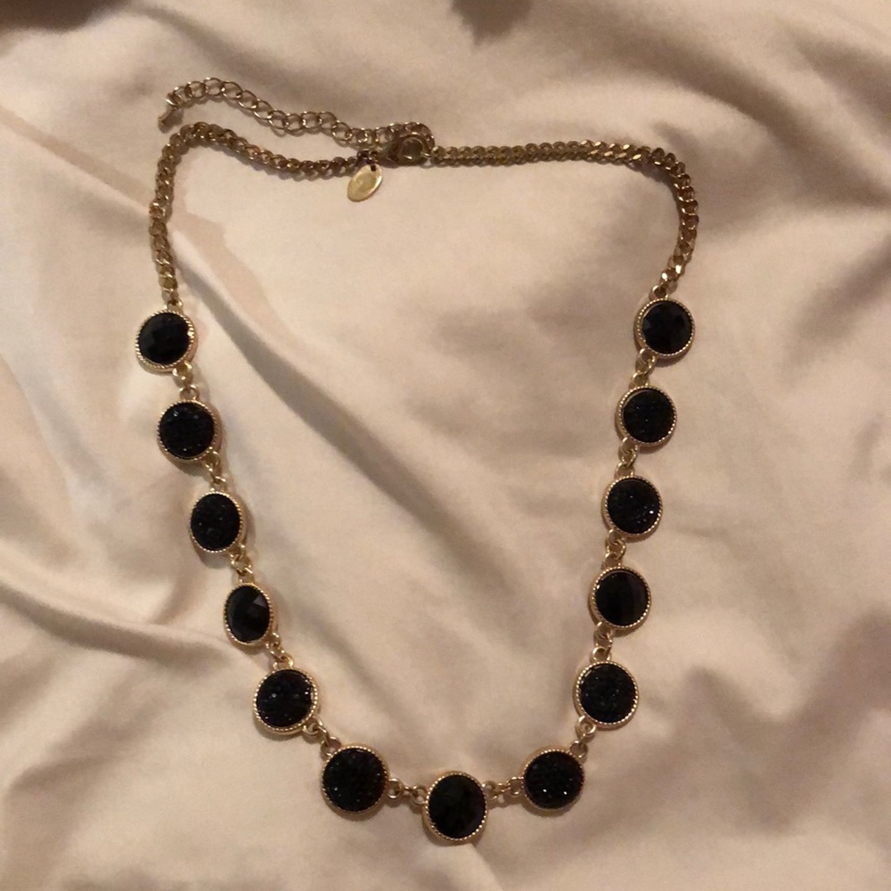 black and gold necklace